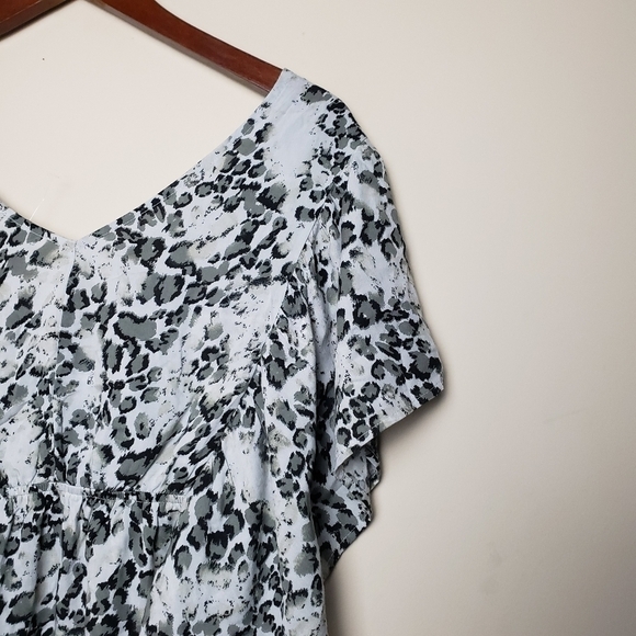 KORI America Ruched Ruffle Blouse - Picture 7 of 9